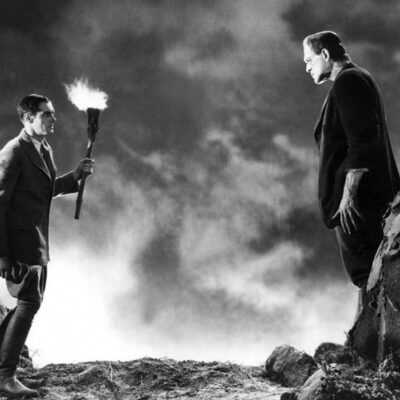 A film still from Frankenstein 1931