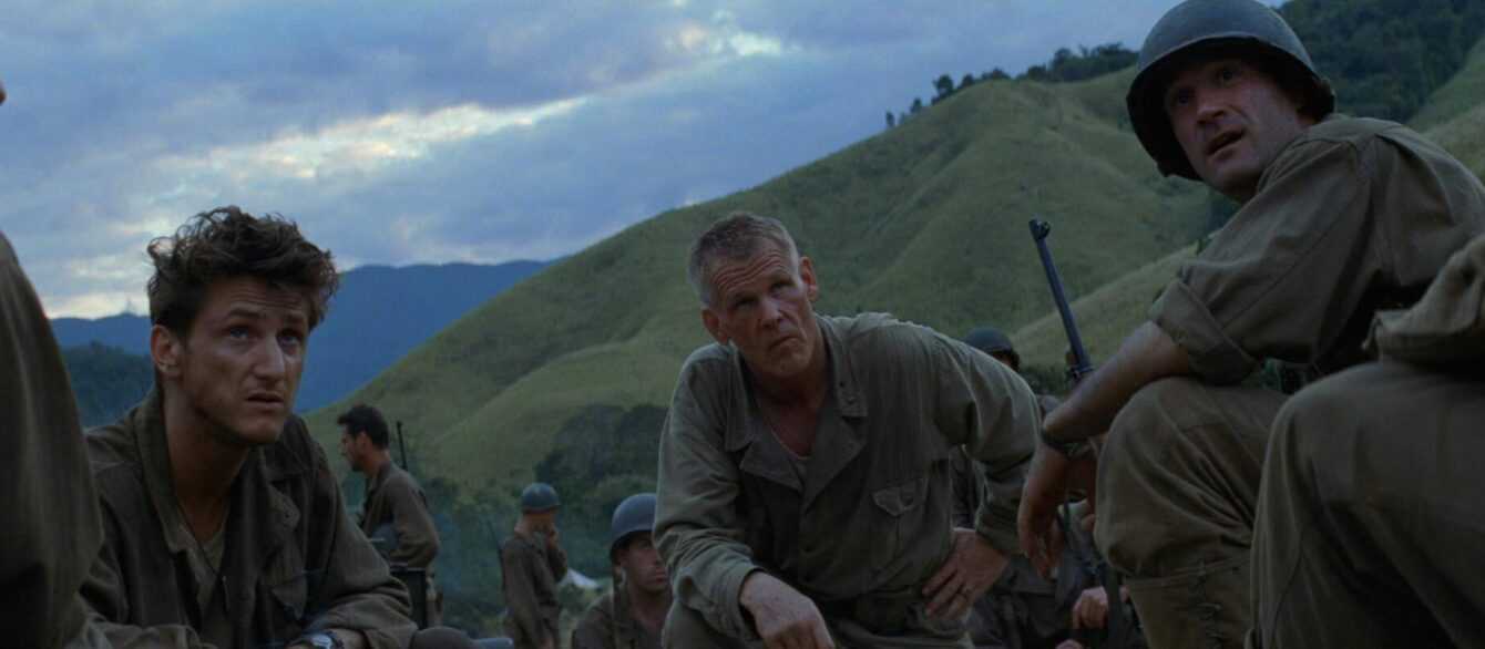 A film still from The Thin Red Line