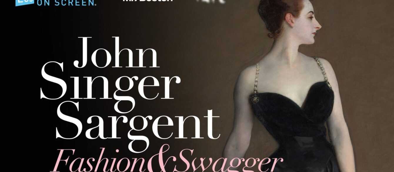 Promotional image for John Singer Sargent: Fashion and Swagger. Madame X (Madame Pierre Gautreau), 1883-84, (oil on canvas), - Sargent, John Singer (1856-1925). A woman in a black dress with her face turned in profile.