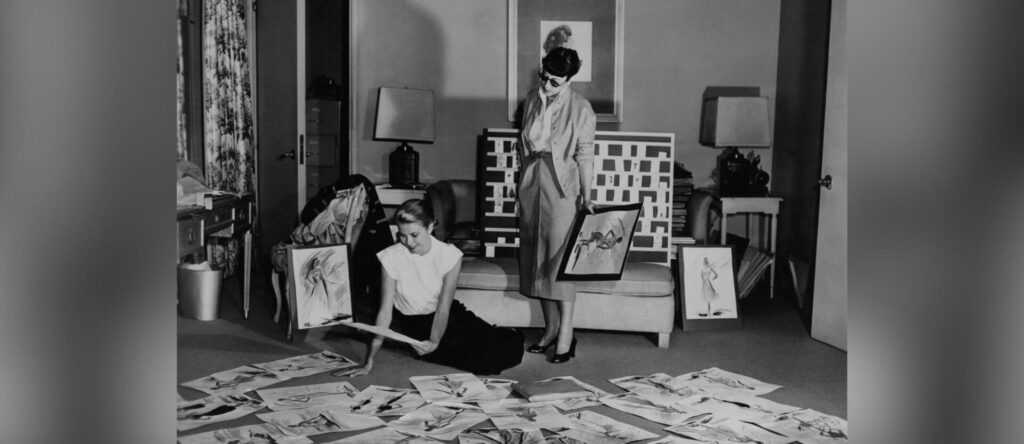 Edith Head and Grace Kelly