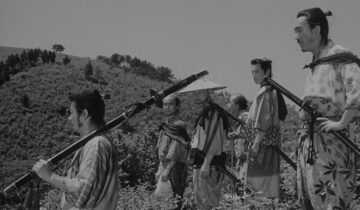 A film still from Seven Samurai