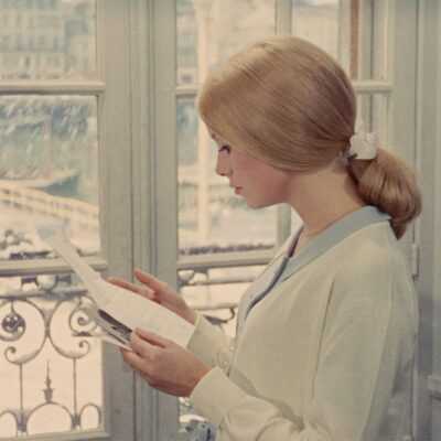 Catherine Deneuve in a still from Jacques Demy's The Umbrellas of Cherbourg