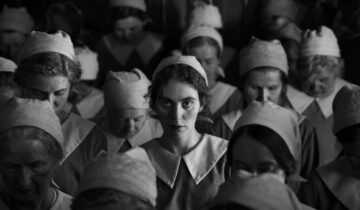 A Film Still from The Girl With the Needle