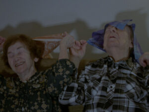 A film still from Бабушка Галя и Дедушка Аркадий // Grandma Galya and Grandpa Arkadiy by Anna Kipervaser (US & Ukraine)